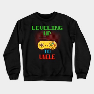 Promoted To Uncle T-Shirt Unlocked Gamer Leveling Up Crewneck Sweatshirt